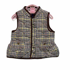 NWT Janie & Jack Plaid Vest 12-18 Months